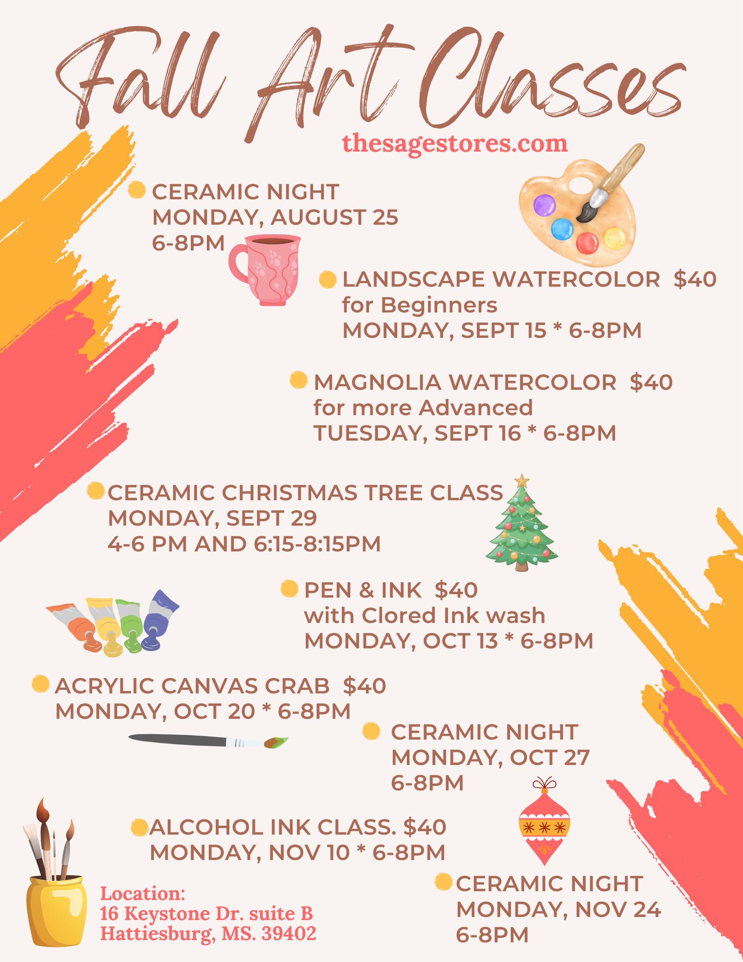 Fall Classes with Kym Garraway-Braley