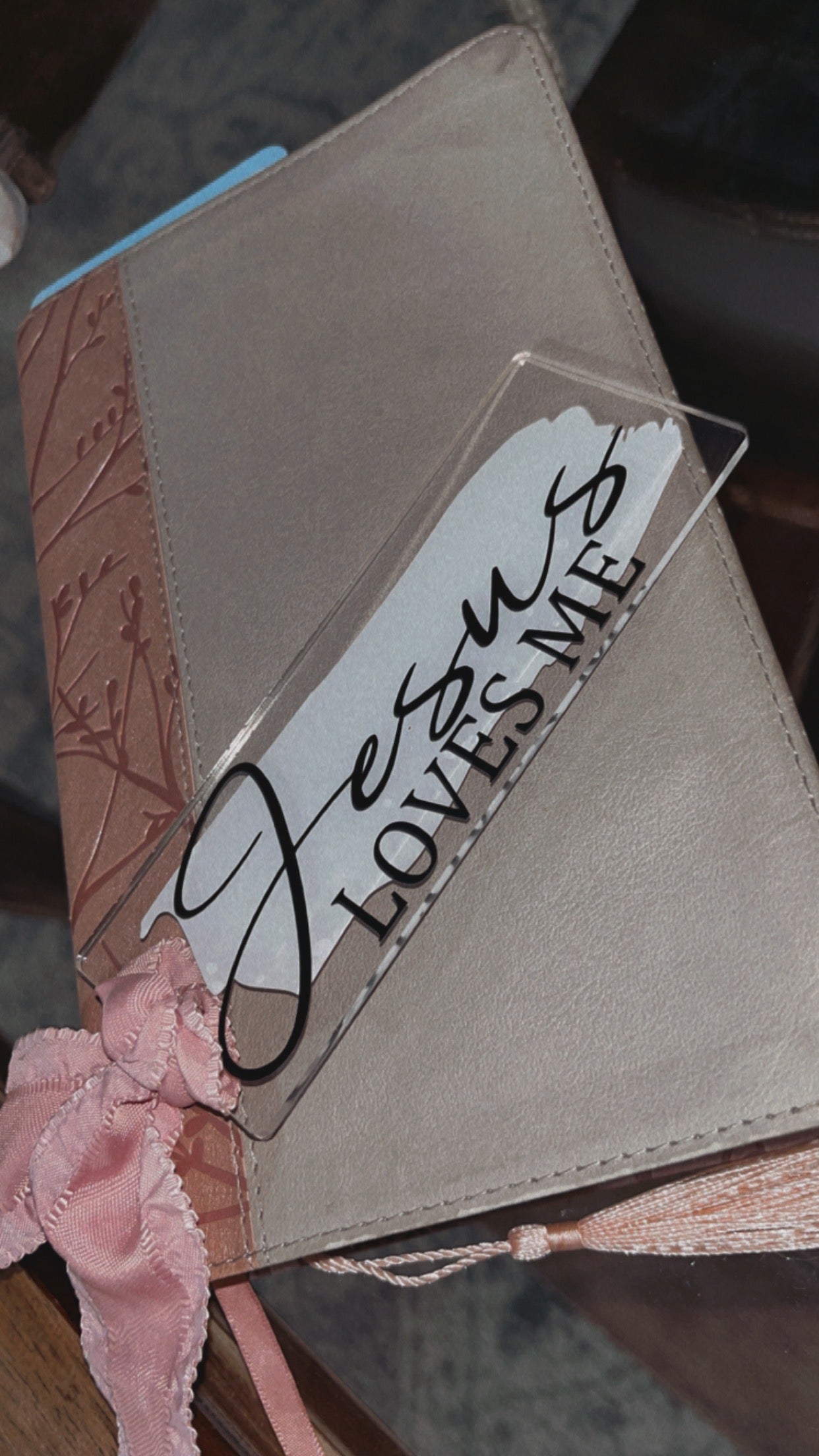 Jesus Loves Me Acrylic Bookmark