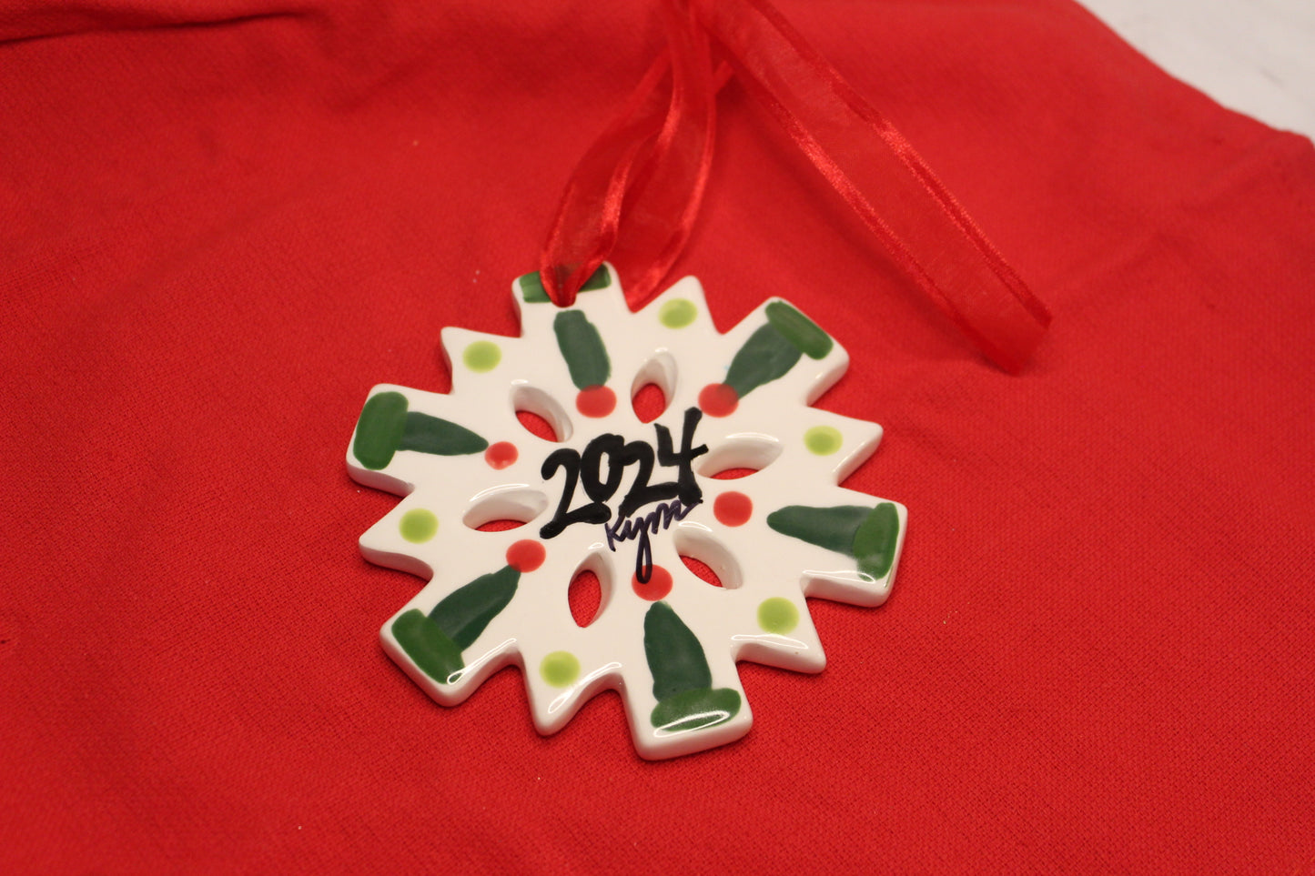 Ceramic 2024 ornament