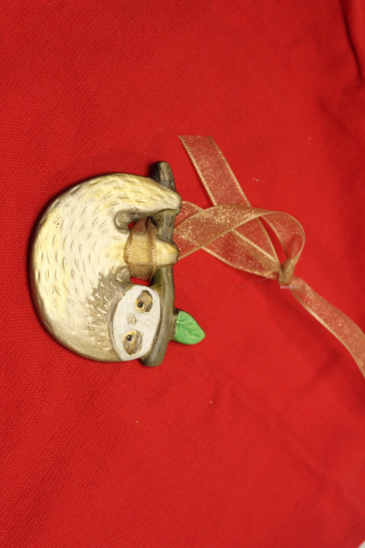 Sloth Painted Ornament
