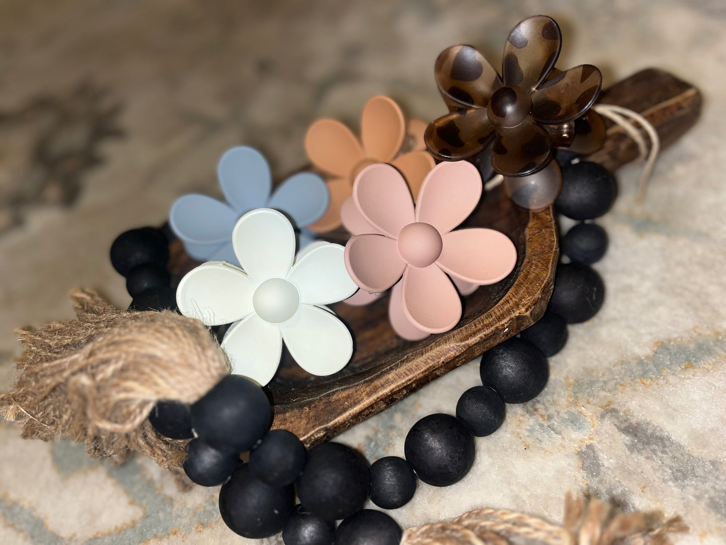 Large Flower Hair Clips
