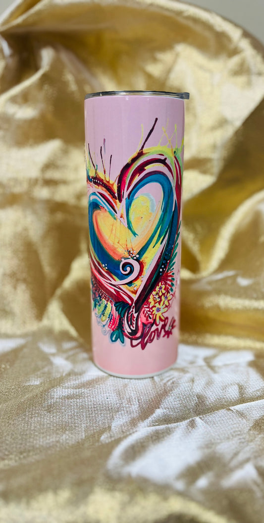 Multicolor Heart Tumblers