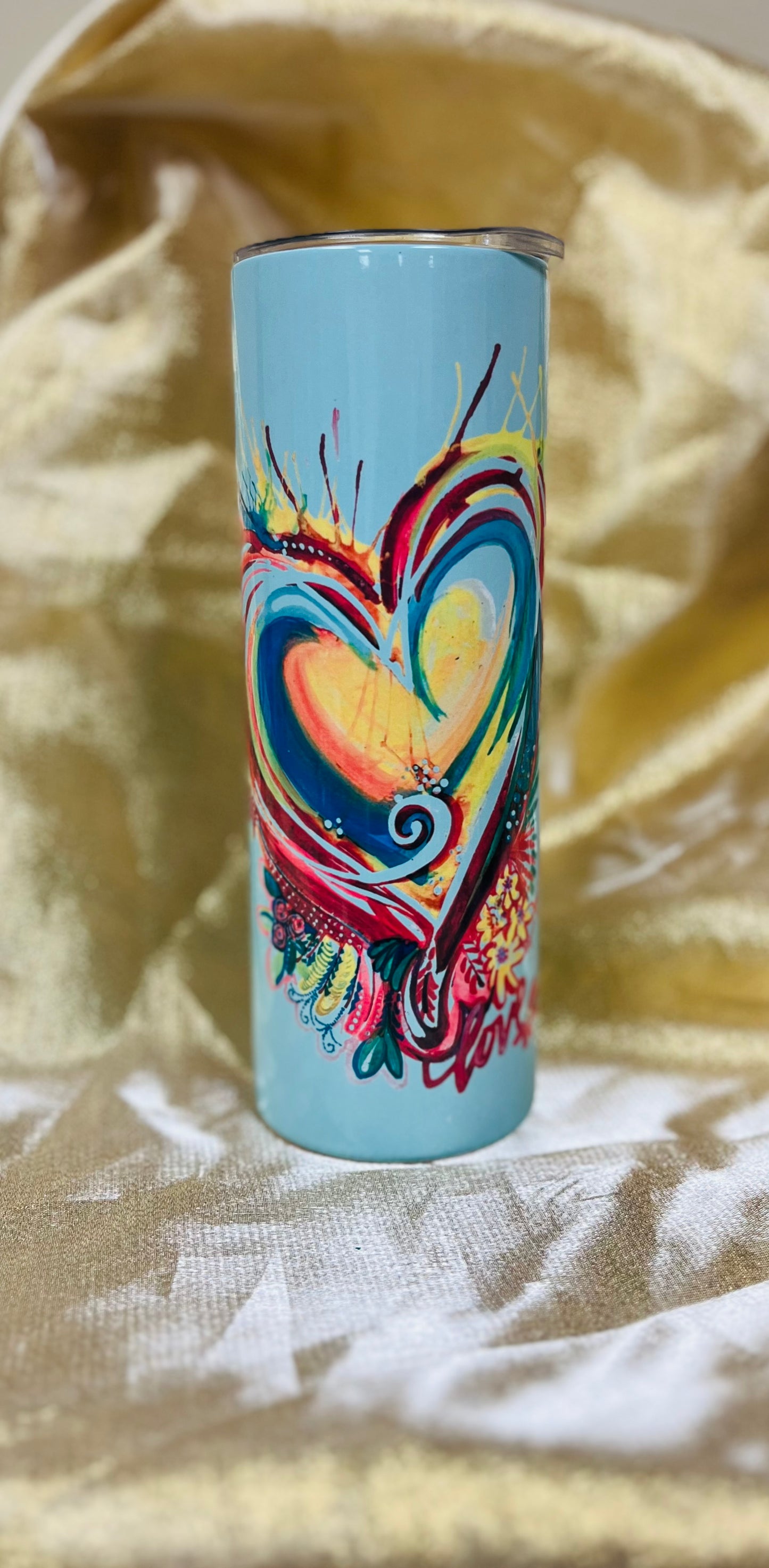 Multicolor Heart Tumblers