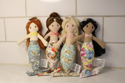 Handcrafted plush Mermaids